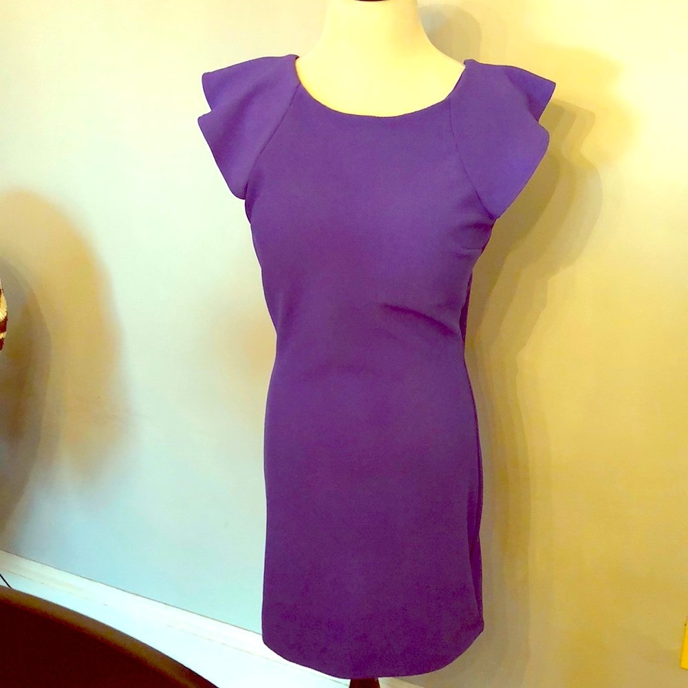 Purple backless dress